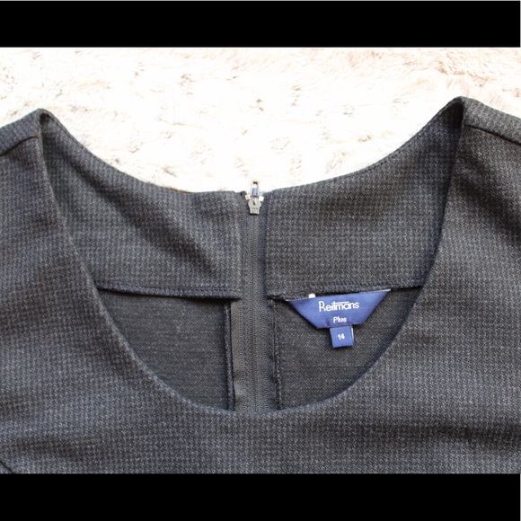 Reitmans Pencil Dress Midi Black Size 14 - Picture 5 of 8